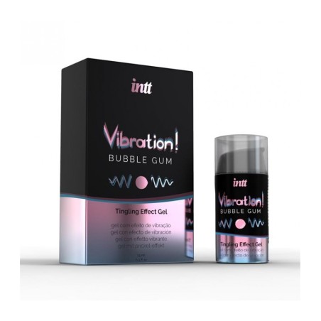 Liquide vibrant Bubble Gum pour elle et lui 15ml INTT