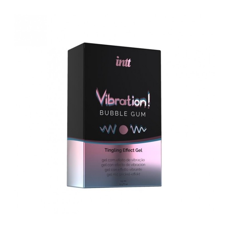 Liquide vibrant Bubble Gum pour elle et lui 15ml INTT