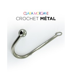 Crochet anal en acier avec boule - Clara Morgane