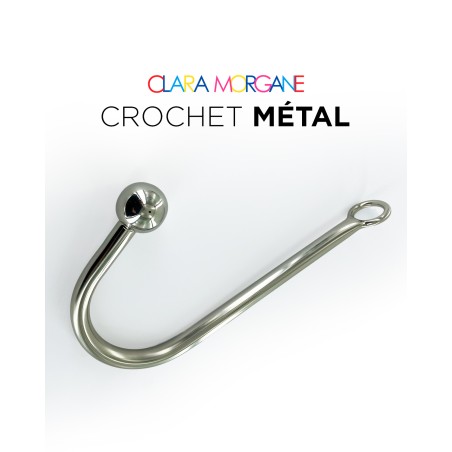 Crochet anal en acier avec boule - Clara Morgane