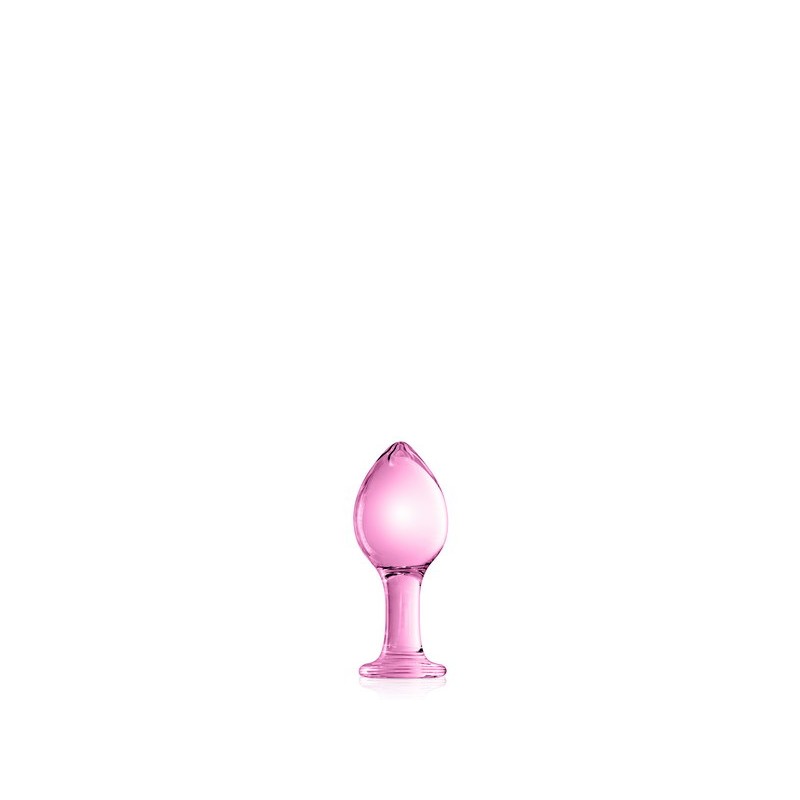 Plug anal boule large en verre rose N°32 - Glossy Toys
