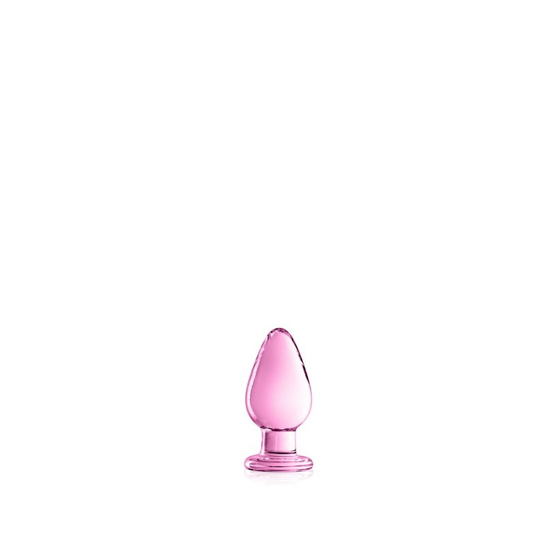 Plug L anal boule large en verre rose  N°25 - Glossy Toys