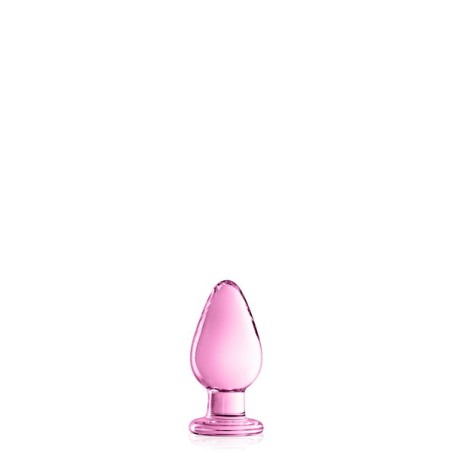Plug L anal boule large en verre rose  N°25 - Glossy Toys