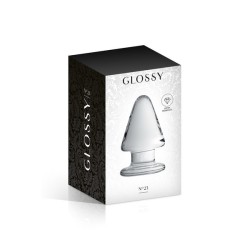 Plug anal en pointe transparent N°23 - Glossy Toys