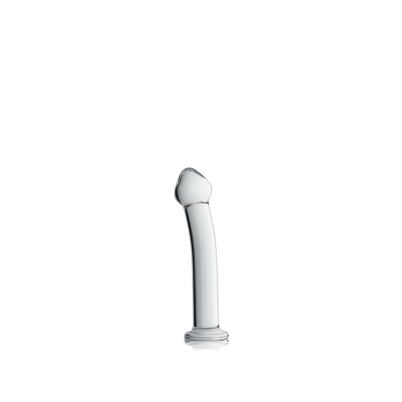 Dildo en verre point G 17.5cm Transparent N°14 - Glossy Toys