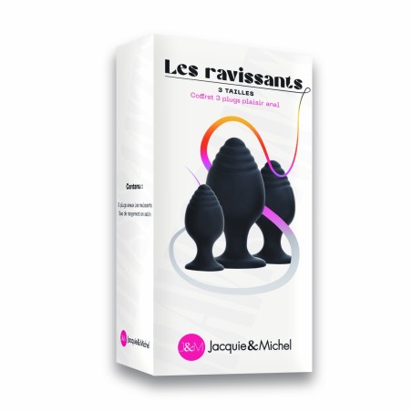Les ravissants Lot de 3 plugs anaux - L'insatiable Jacquie & Michel