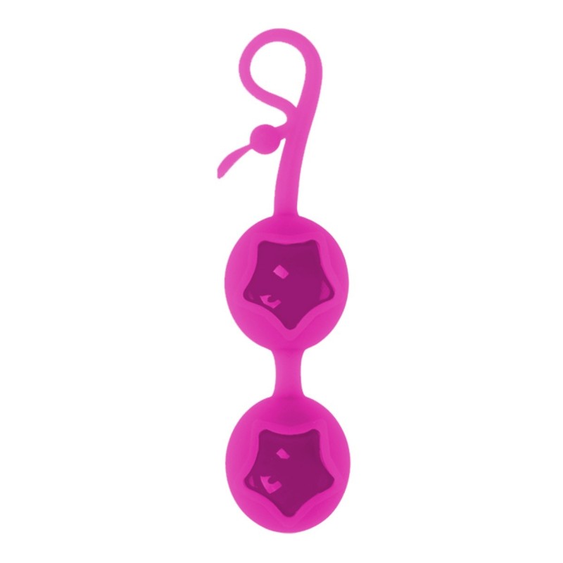 Boules de geisha Cute Love rose en silicone