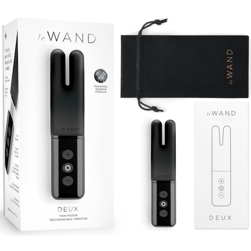 Stimulateur Clitoridien USB Le Wand Deux Noir