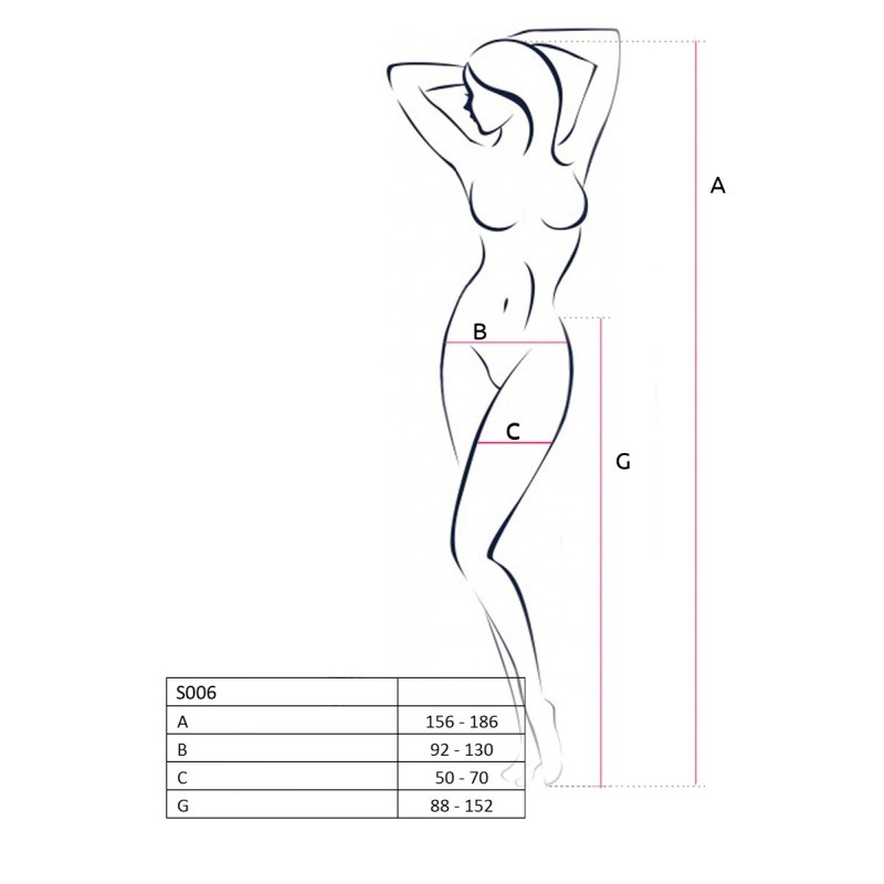 Collant Rouge Sexy S006 - TU