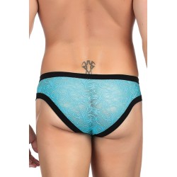 SLIP HOMME DENTELLE TURQUOISE