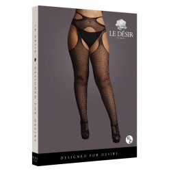 Collants Résille Grande taille STRAPPY Noirs