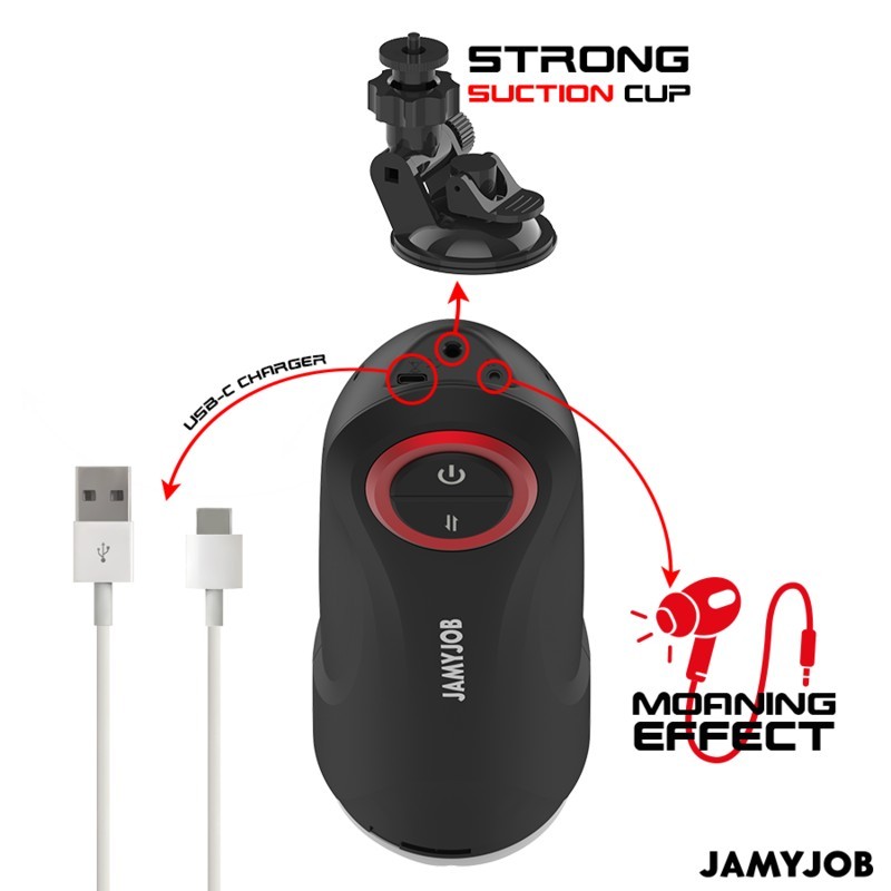 MASTURBATEUR VAGIN AUTOMATIQUE PAR GRAVITÉ 5 MODES D'ASPIRATION -JAMYJOB -