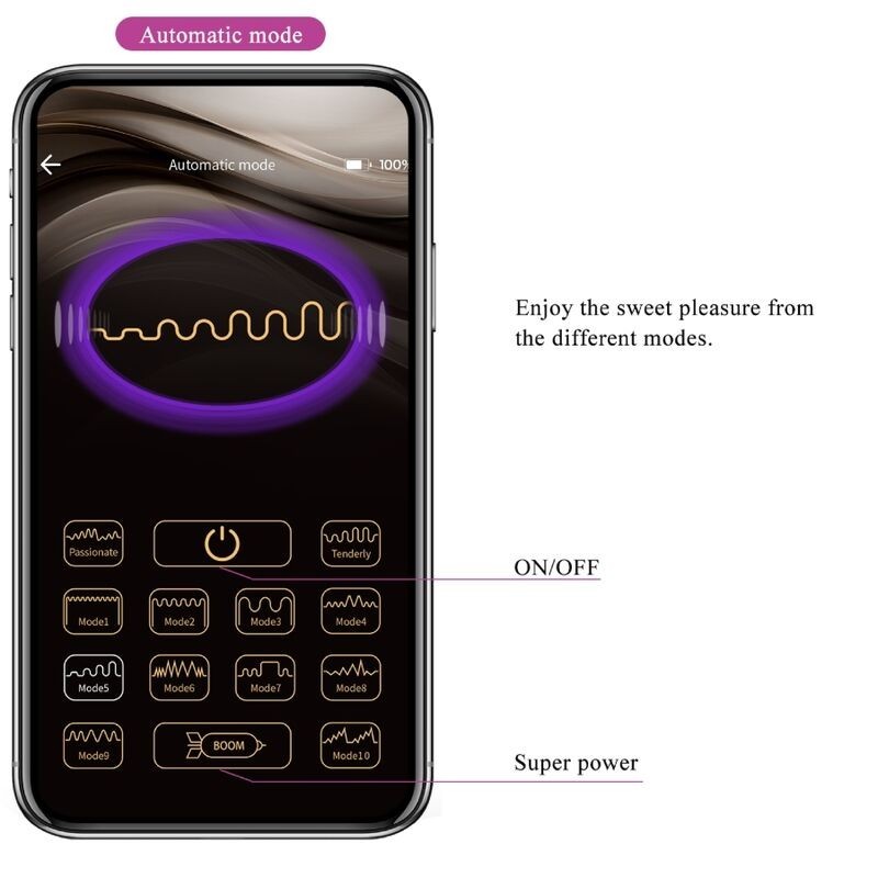 OEUF VIBRANT RECHARGEABLE VIOLET -DOREEN - PRETTY LOVE
