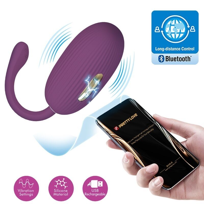 OEUF VIBRANT RECHARGEABLE VIOLET -DOREEN - PRETTY LOVE