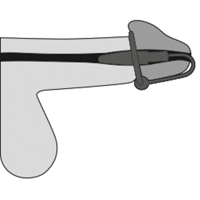 Plug pénien avec anneau de gland