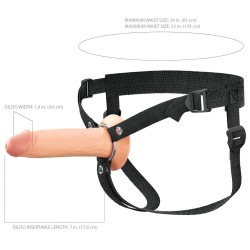 gode ceinture -Hollow Silicone Strap-on- 19,1 cm