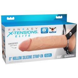 gode ceinture -Hollow Silicone Strap-on - 21,6 cm