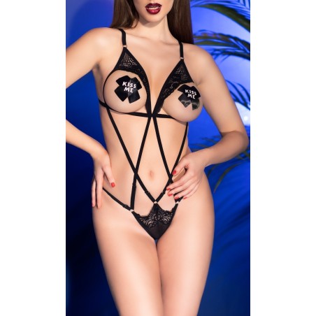 Body Lanières Ovia Noir -Chilirose