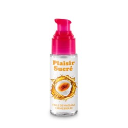 huile de massage gourmande crème brûlée YOBA