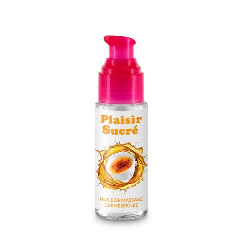 huile de massage gourmande crème brûlée YOBA