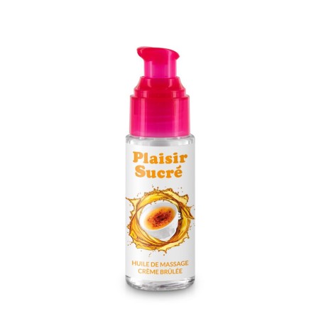 huile de massage gourmande crème brûlée YOBA