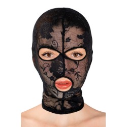 Cagoule fetish en dentelle