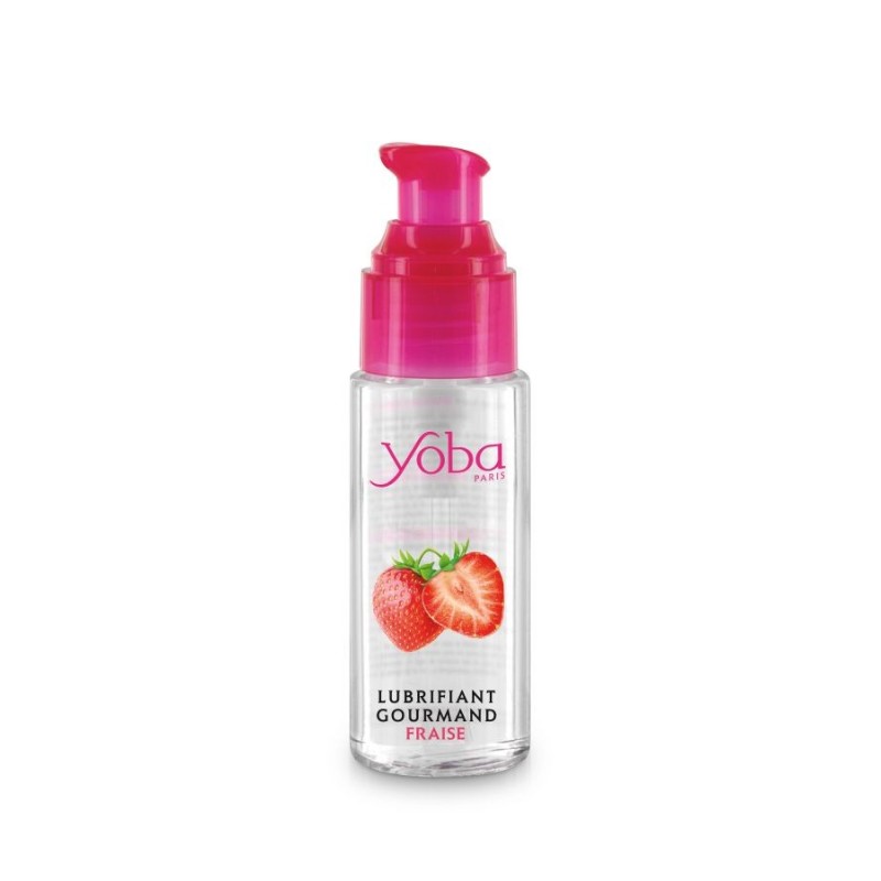Lubrifiant gourmand FRAISE à base d'eau 50ml Yoba