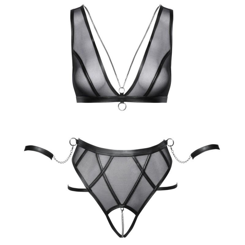 Ensemble noir de Cottelli BONDAGE