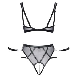Ensemble noir de Cottelli BONDAGE