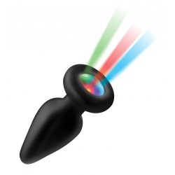 PLUG ANAL EN SILICONE LUMINEUX AVEC LUMIÈRE LED  taille : M