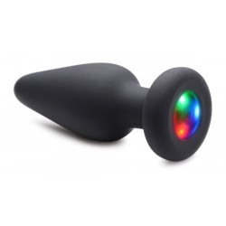 PLUG ANAL EN SILICONE LUMINEUX AVEC LUMIÈRE LED  taille : M