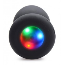 PLUG ANAL EN SILICONE LUMINEUX AVEC LUMIÈRE LED  taille : M