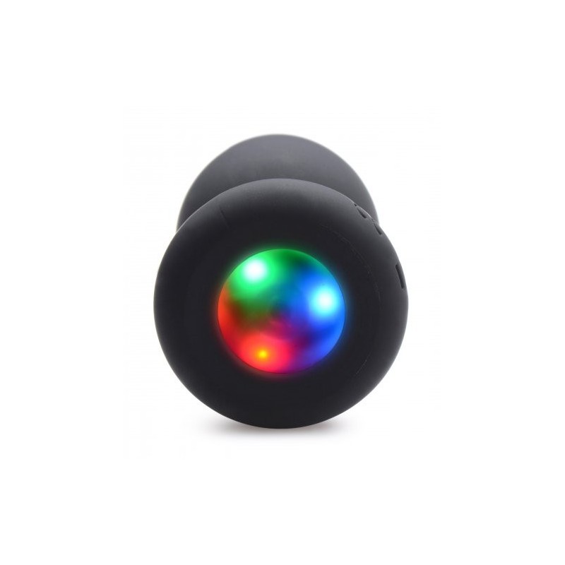 PLUG ANAL EN SILICONE LUMINEUX AVEC LUMIÈRE LED  taille : M