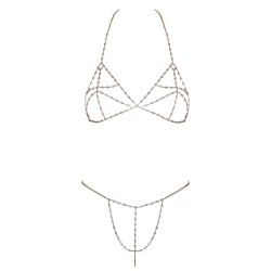 Ensemble glamour avec chaîne d'entrejambe