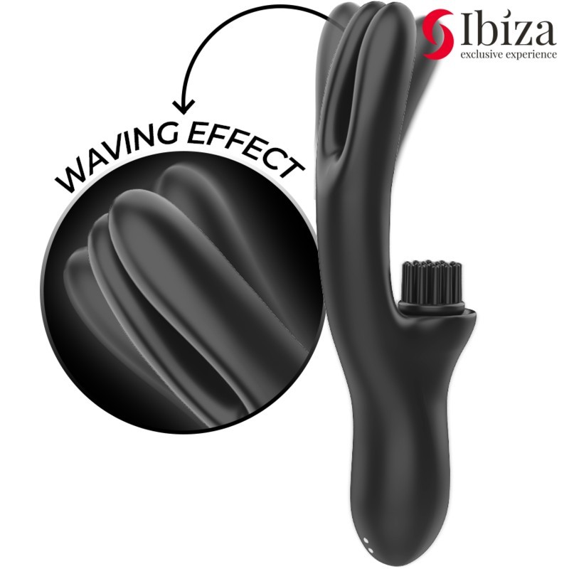 IBIZA - VIBRATEUR CLITORIALE MULTICELLULAIRE RABITT  DOUBLE ONDES