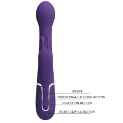 RABBIT 3 EN 1 MULTIFONCTION VIOLET -PRETTY LOVE