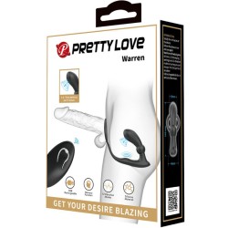 Plug anal vibrant télécommandé et cockring - Warren -PRETTY LOVE