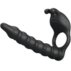 ANNEAUX PÉNIS AVEC PLUG VIBRATEUR -BLACKNEY - PRETTY LOVE -