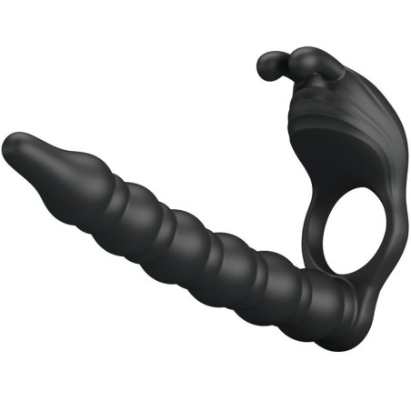 ANNEAUX PÉNIS AVEC PLUG VIBRATEUR -BLACKNEY - PRETTY LOVE -