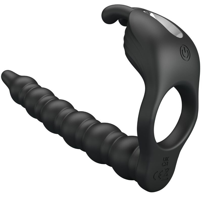 ANNEAUX PÉNIS AVEC PLUG VIBRATEUR -BLACKNEY - PRETTY LOVE -