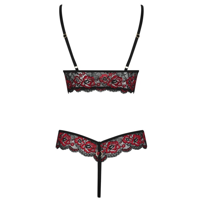 Body en dentelle florale bicolore - Cottelli LINGERIE