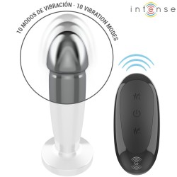 PLUG ANAL - S - 10 VIBRATIONS GODE MÉTALLIQUE AVEC TÉLÉCOMMANDE  -INTENSE -