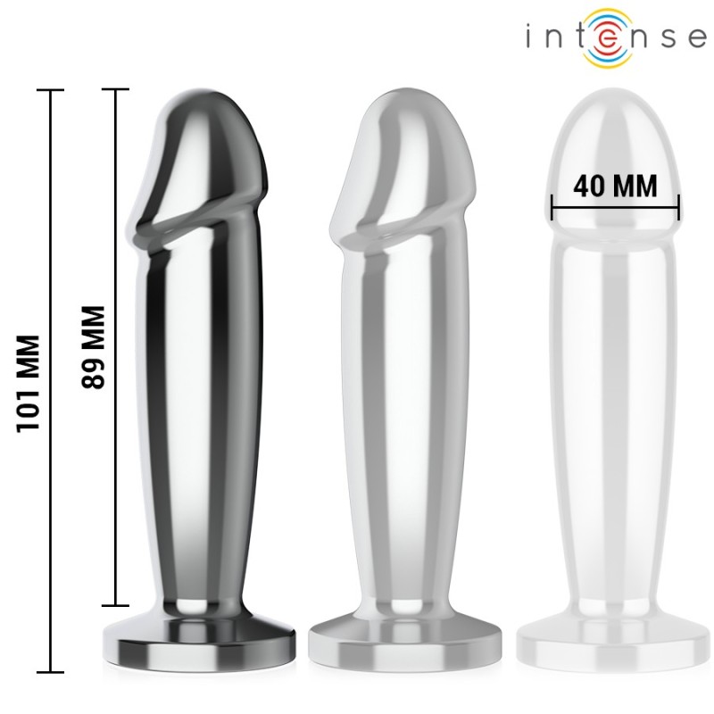 PLUG ANAL - M-  10 VIBRATIONS GODE MÉTALLIQUE AVEC TÉLÉCOMMANDE -INTENSE -