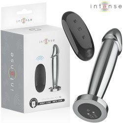 PLUG ANAL - M-  10 VIBRATIONS GODE MÉTALLIQUE AVEC TÉLÉCOMMANDE -INTENSE -