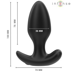 JOEY ANAL PLUG 10 VIBRATIONS NOIR TÉLÉCOMMANDE -INTENSE -