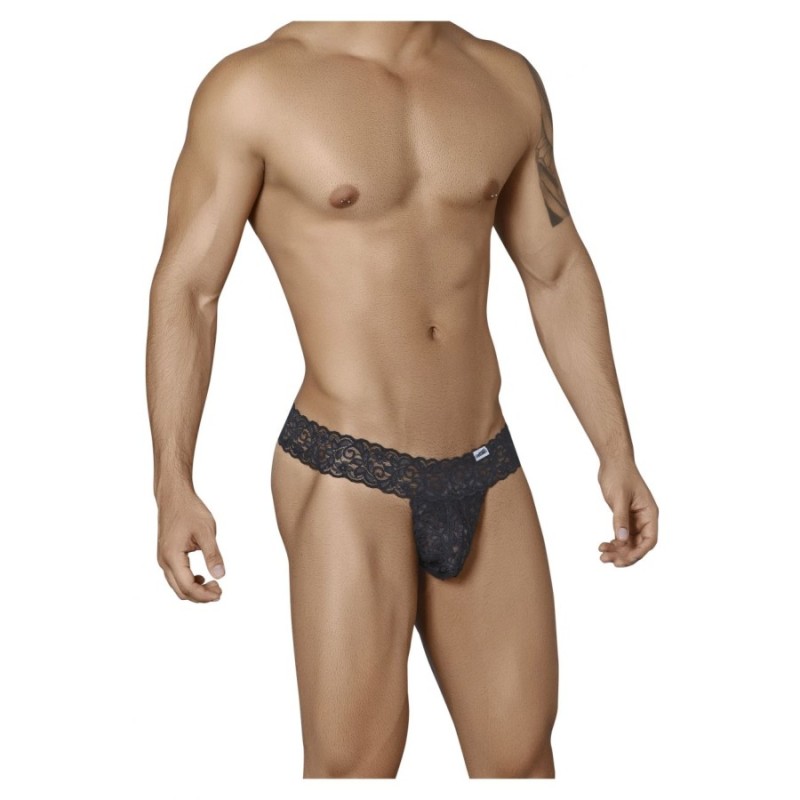 String Dentelle Tlazol Noir
