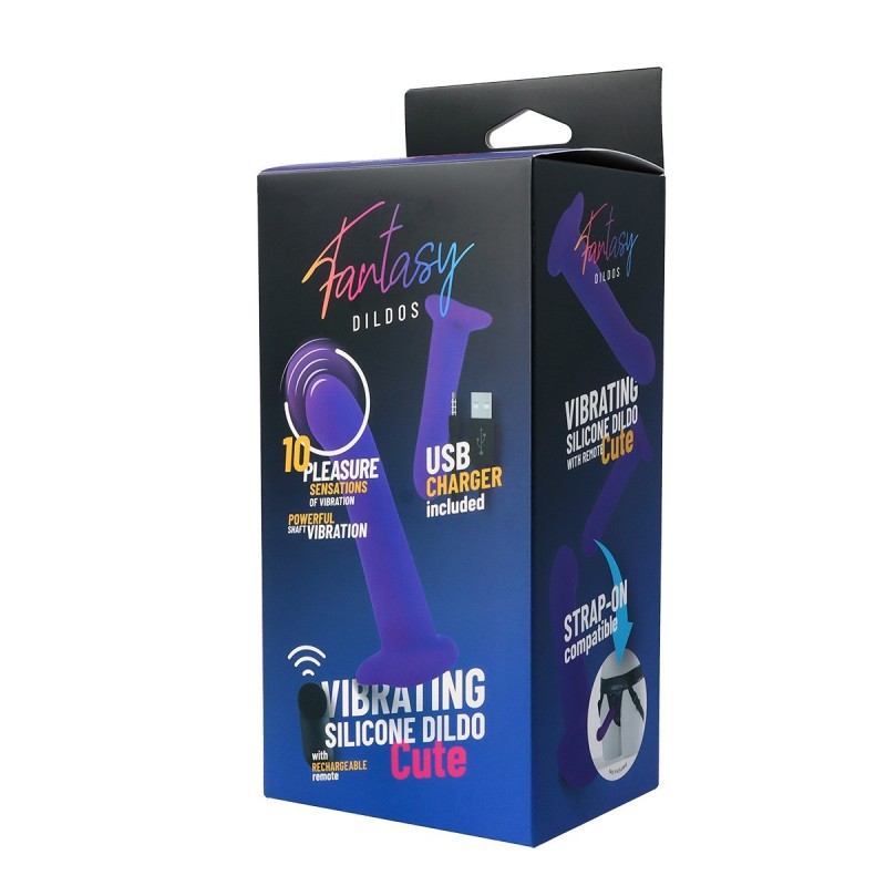 Gode vibrant en silicone « mignon » avec télécommande