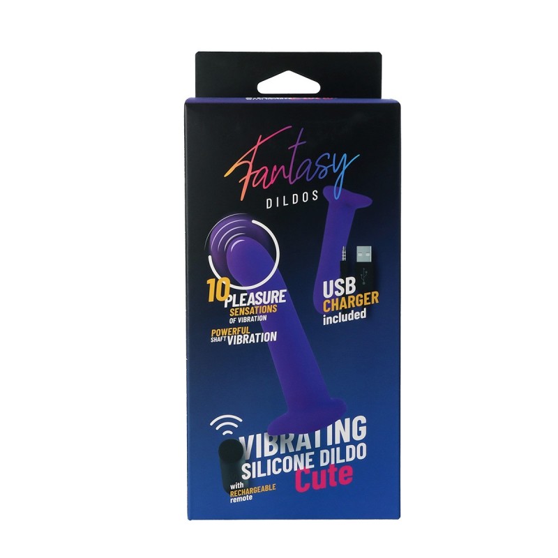 Gode vibrant en silicone « mignon » avec télécommande