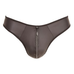 String avec fermeture éclair en strass
