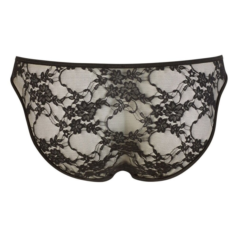Slip sexy dentelle  Noir